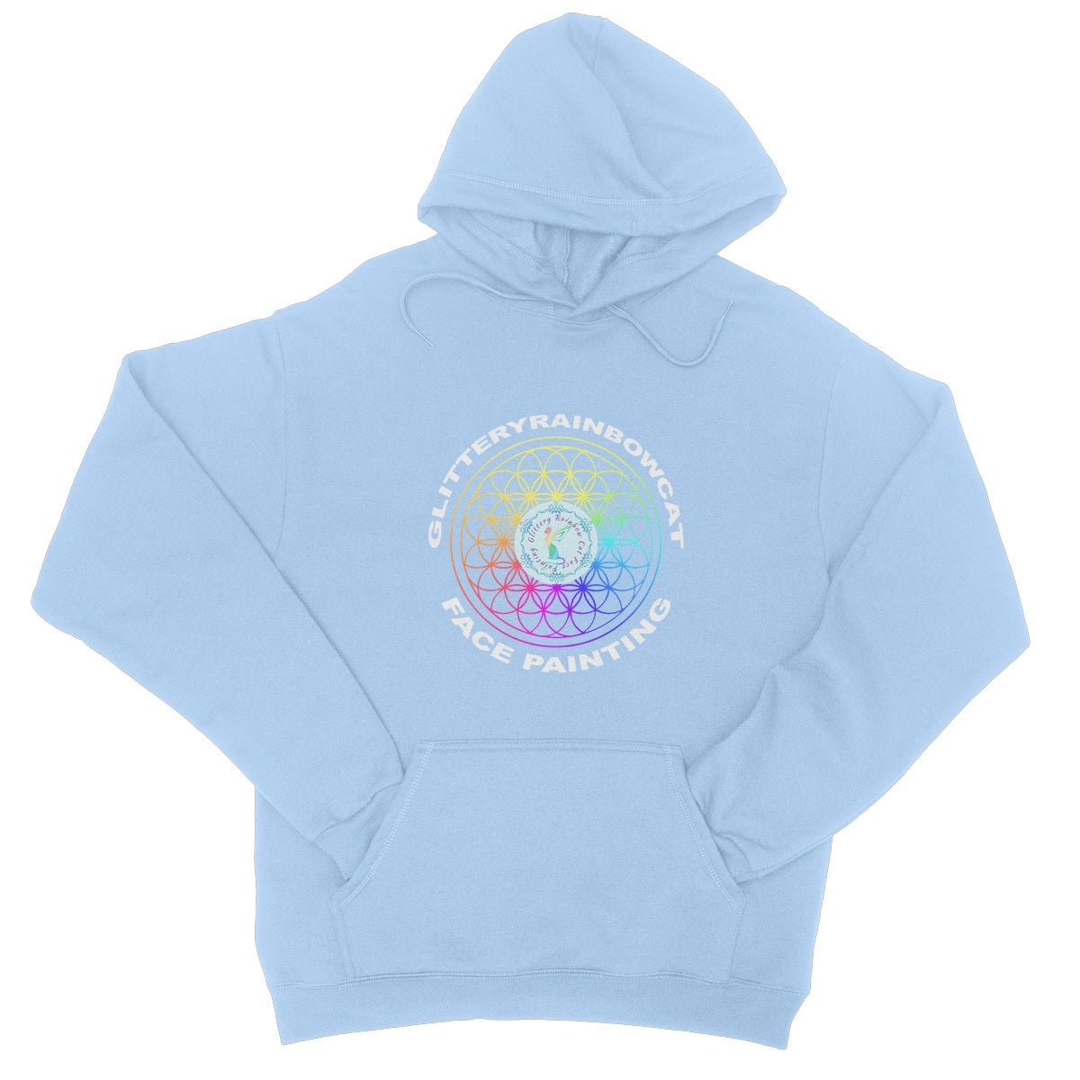 Glitteryrainbowcat Rainbow College Hoodie