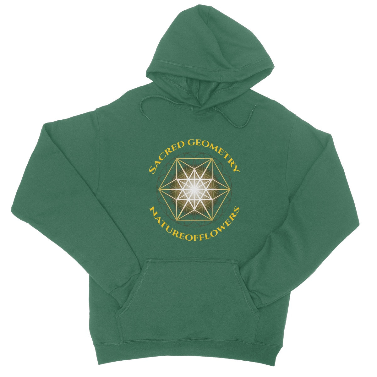 Sacred Geometry Natureofflowers College Hoodie