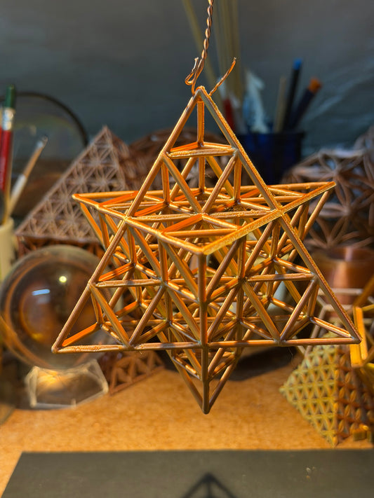The Nested Merkaba | 3D Printed Geometric Sculpture - Nature of Flowers
