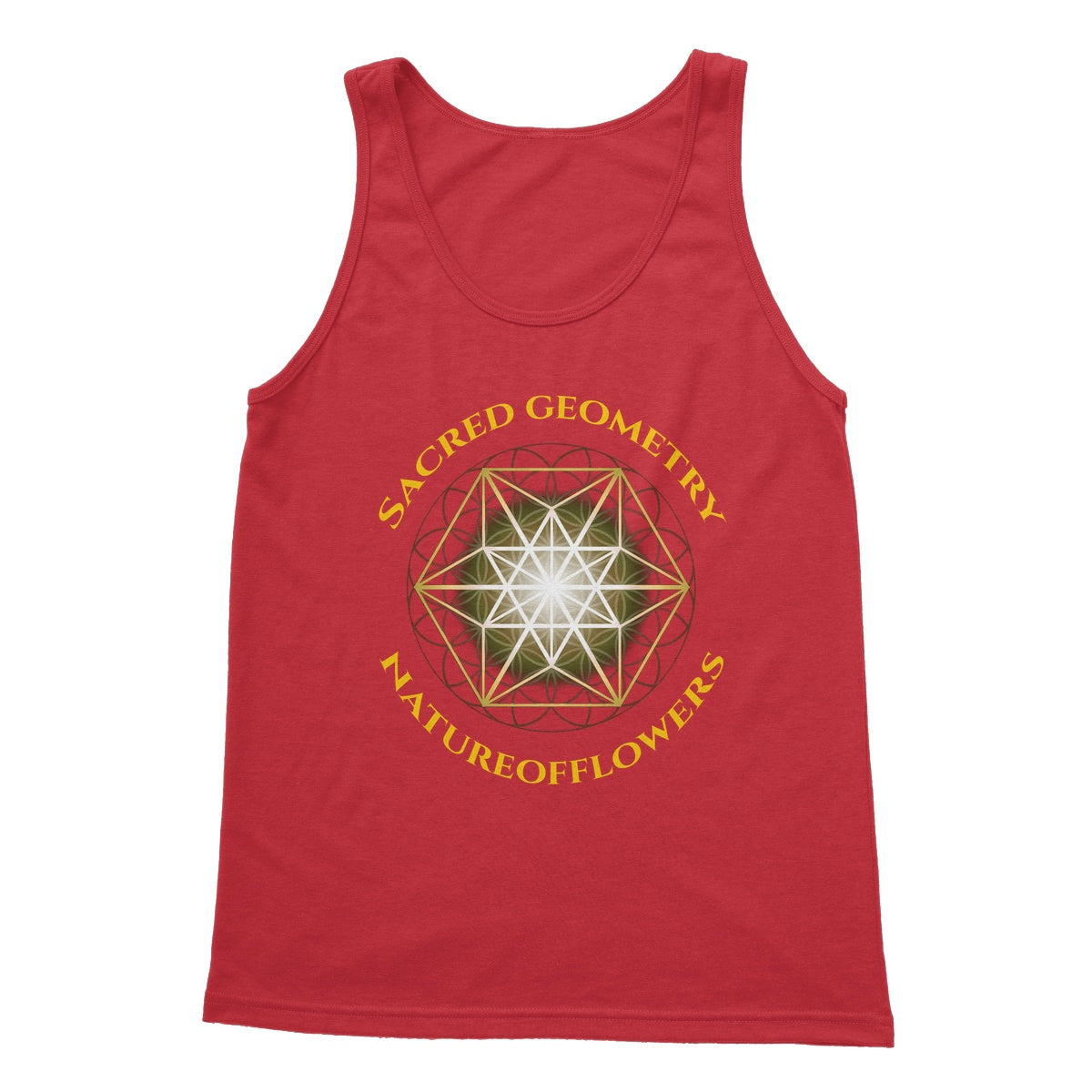 Sacred Geometry Natureofflowers Softstyle Tank Top