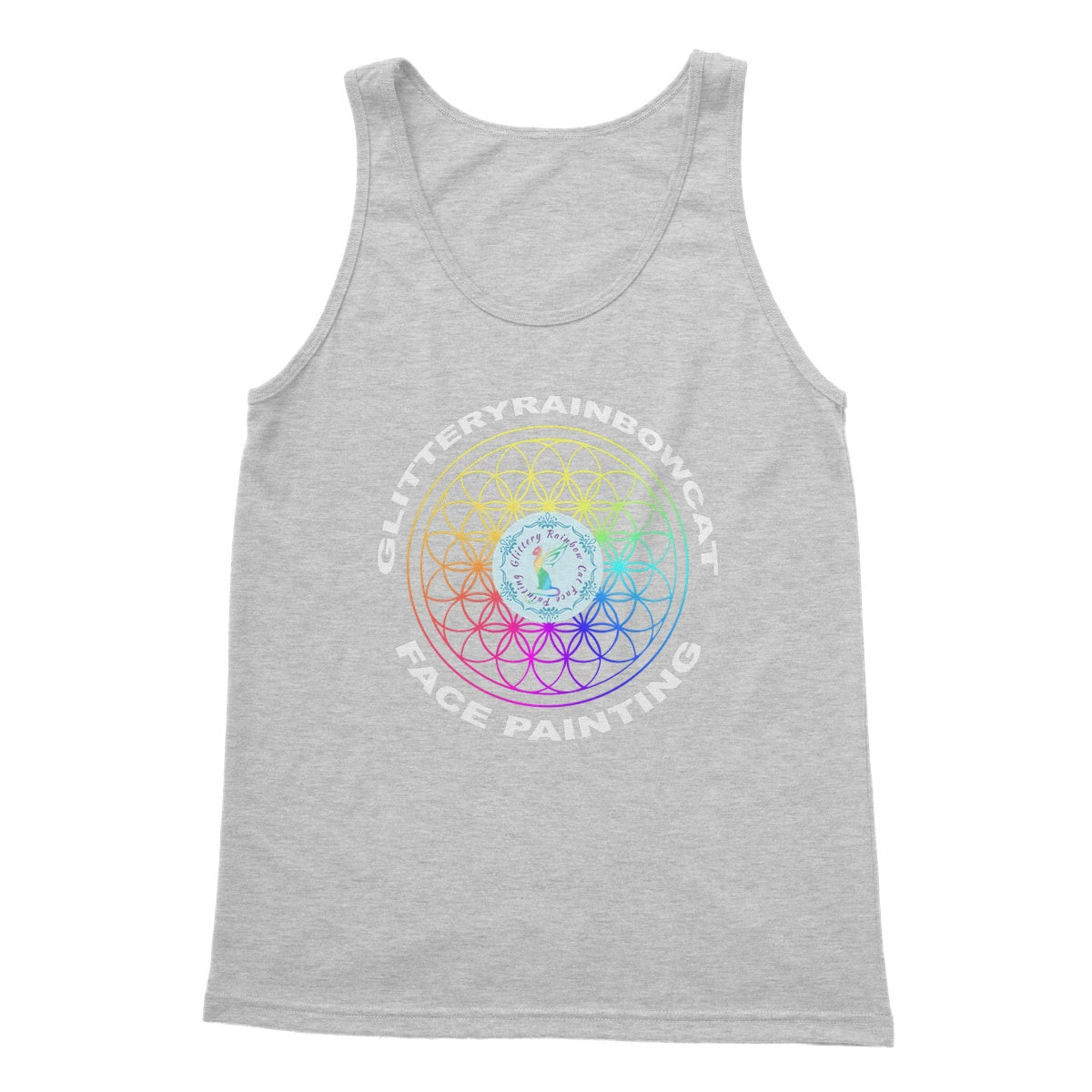 Glitteryrainbowcat Rainbow Softstyle Tank Top