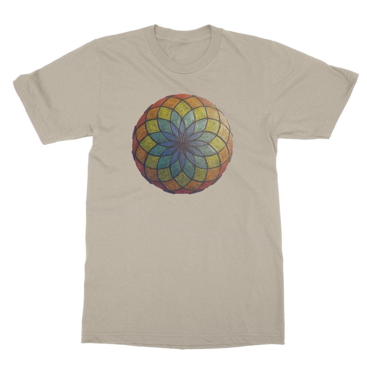 Lotus of Life in Colour Softstyle T-Shirt