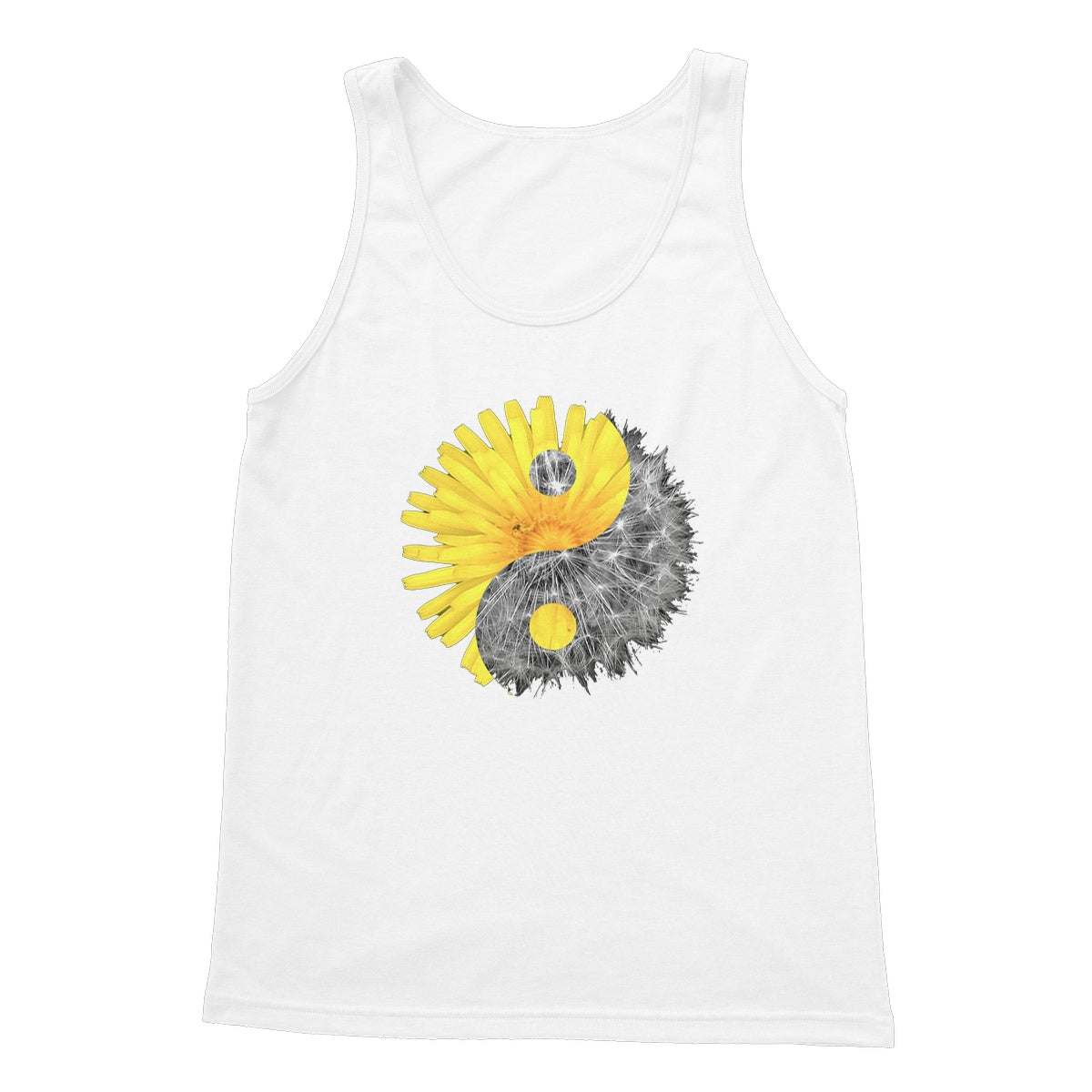 Dandelion Yin Yang  Softstyle Tank Top