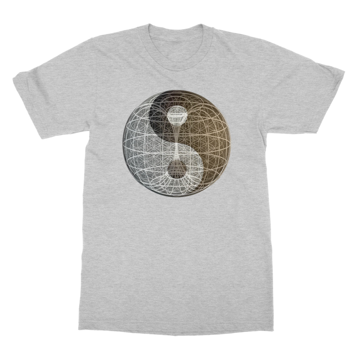 Yin Yang, Torus, Flower of Life, Unity Softstyle T-Shirt