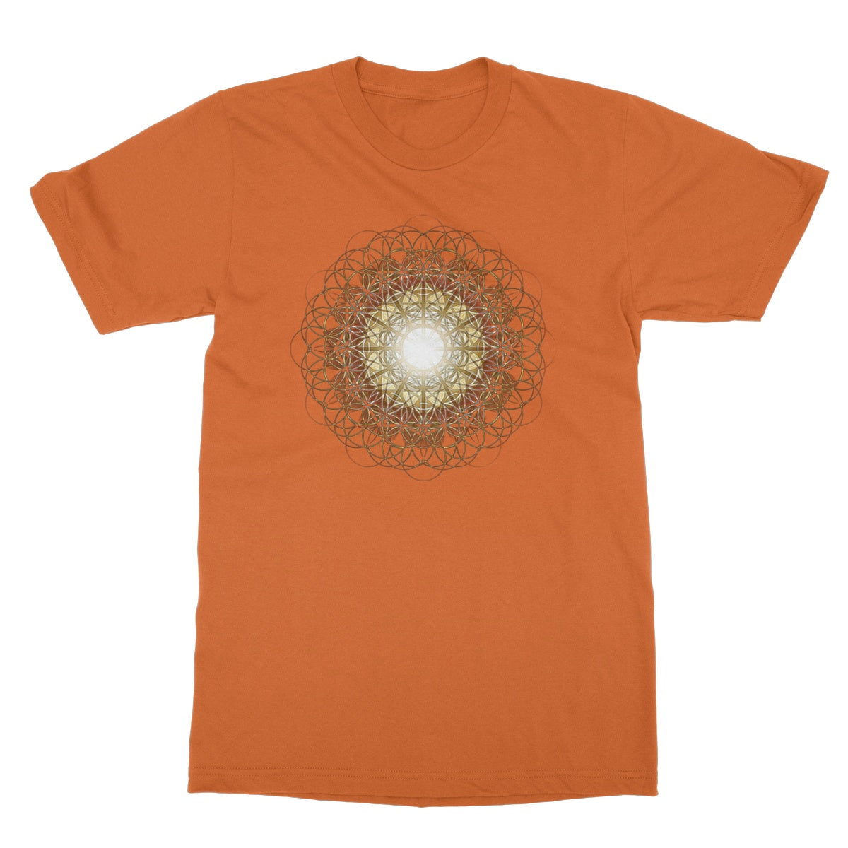 Double Fruit of Life Glow Softstyle T-Shirt