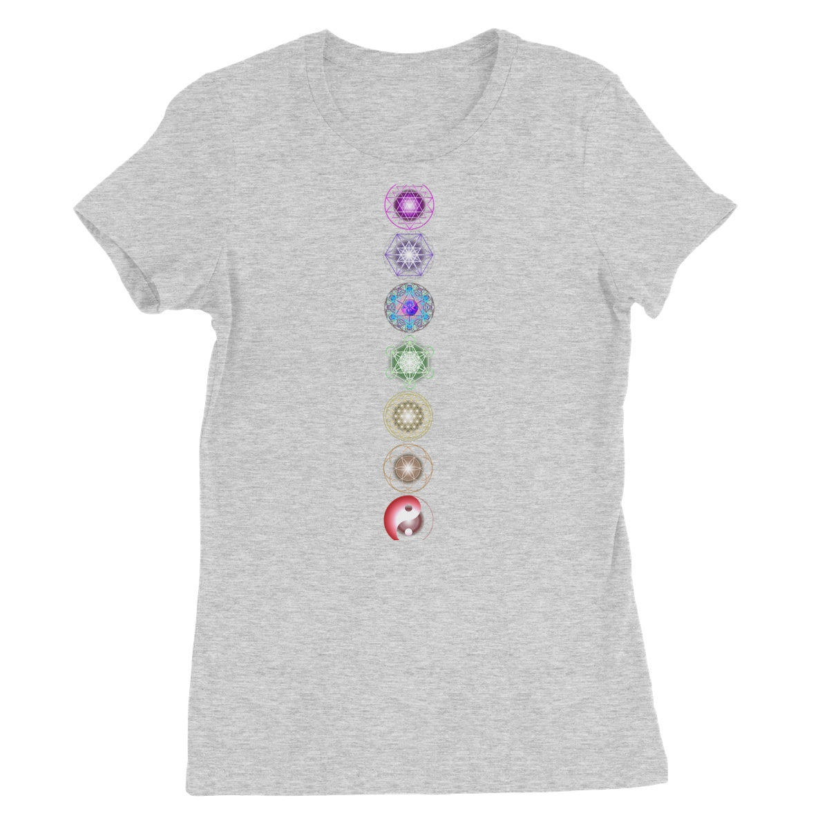 Sacred Geometry symbols Chakra Women's Favourite T-Shirt