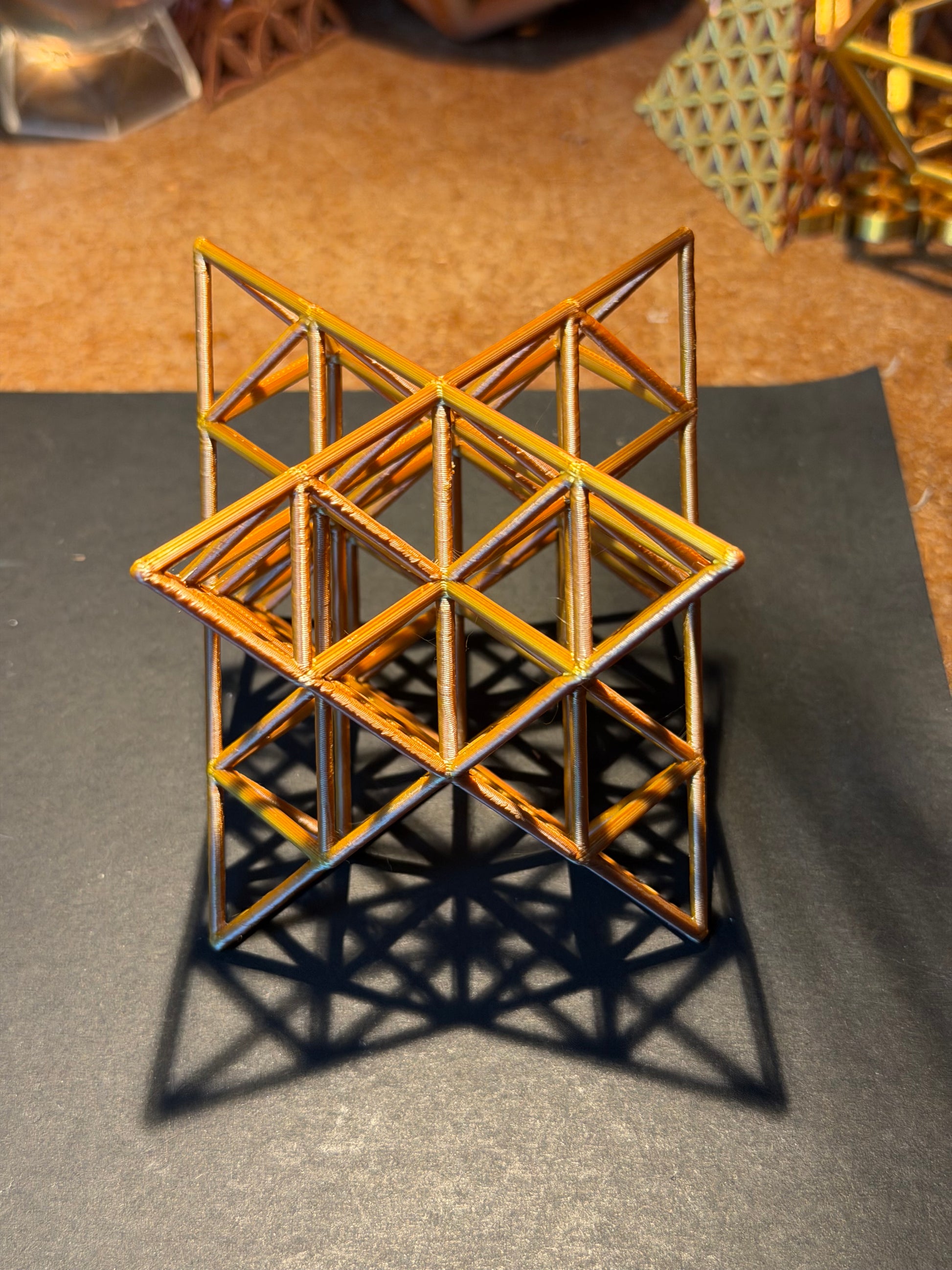 The Nested Merkaba | 3D Printed Geometric Sculpture - Nature of Flowers