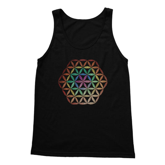 Flower of Life in Colour  Softstyle Tank Top