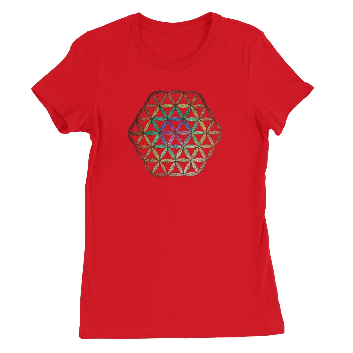 Flower of Life in Colour  Women's Favourite T-Shirt