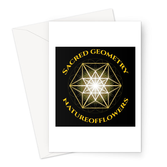Sacred Geometry Natureofflowers Print Greeting Card