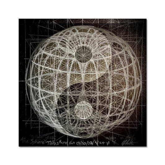 Yin Yang Torus Flower of Life 2 C-Type Print