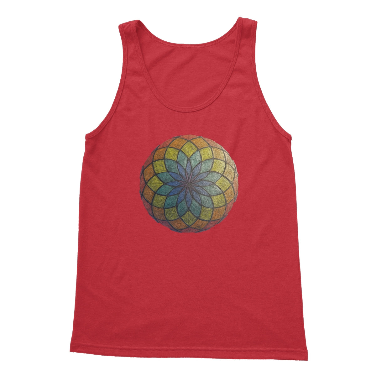 Lotus of Life in Colour Softstyle Tank Top