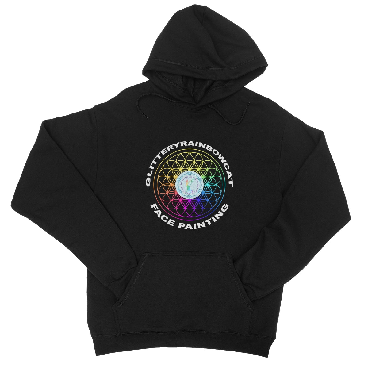 Glitteryrainbowcat Rainbow College Hoodie