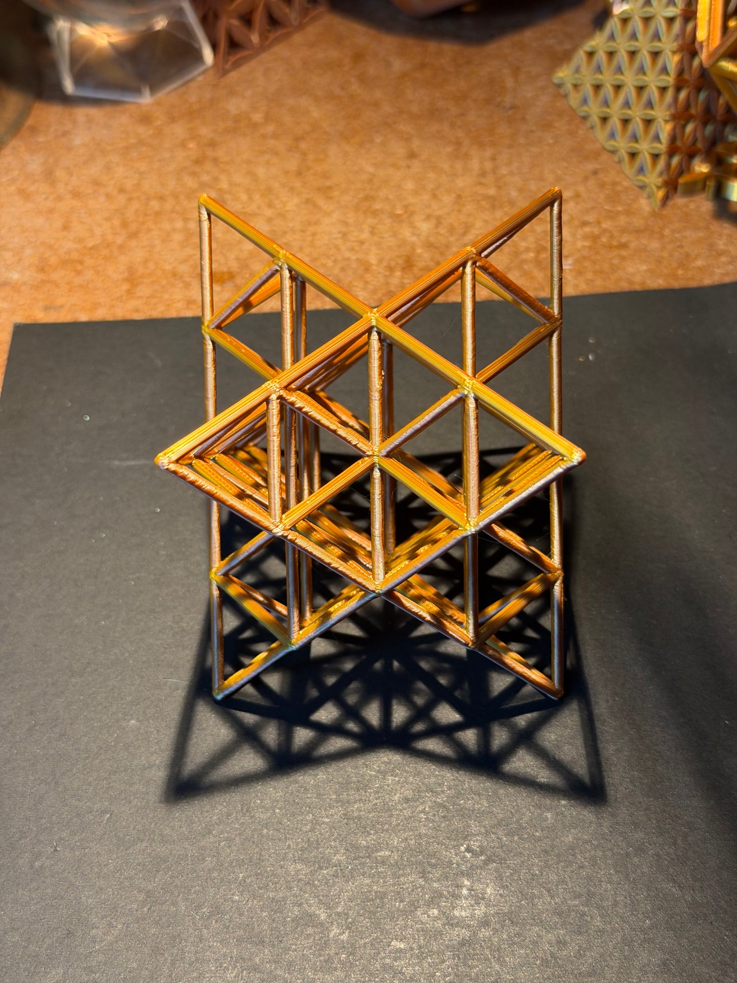 The Nested Merkaba | 3D Printed Geometric Sculpture - Nature of Flowers