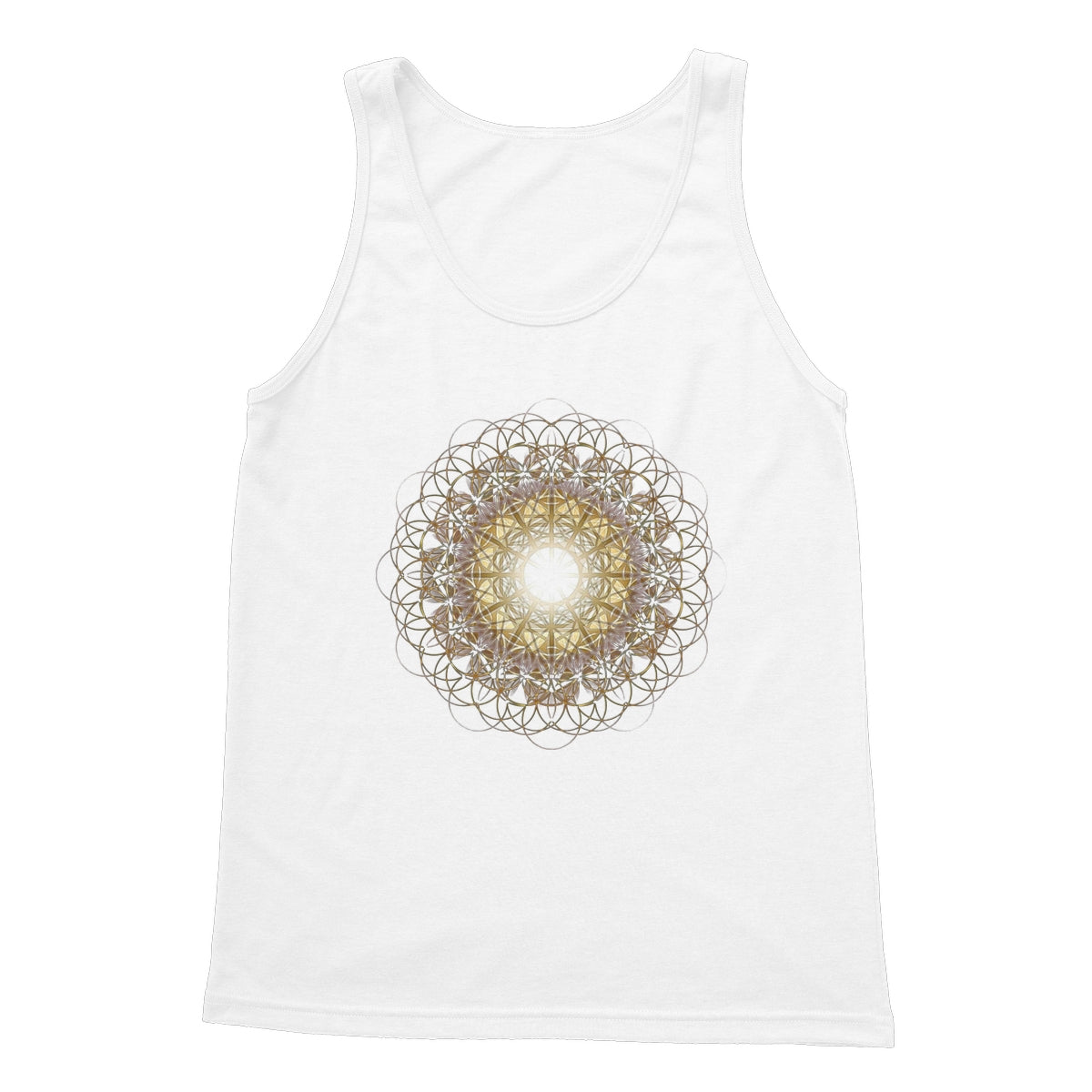 Double Fruit of Life Glow Softstyle Tank Top