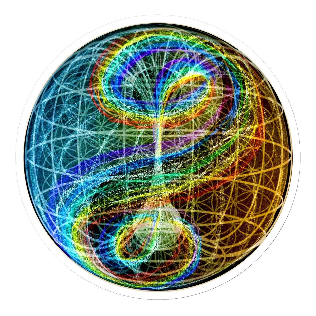 Torus Rainbow Flow Sticker