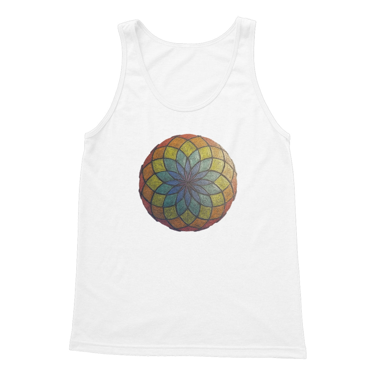 Lotus of Life in Colour Softstyle Tank Top