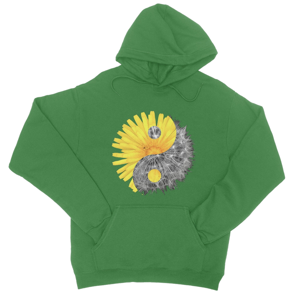 Dandelion Yin Yang  College Hoodie