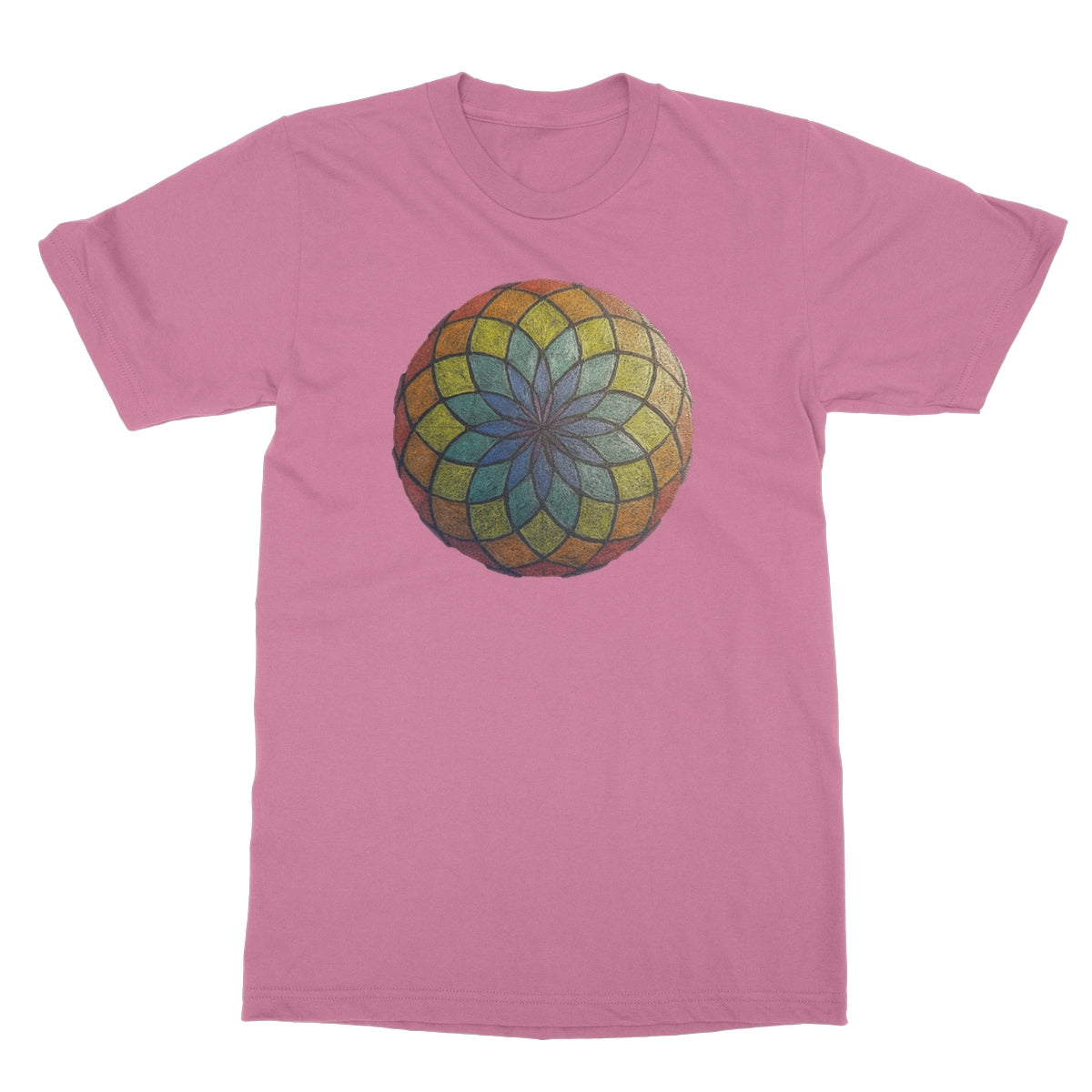 Lotus of Life in Colour Softstyle T-Shirt