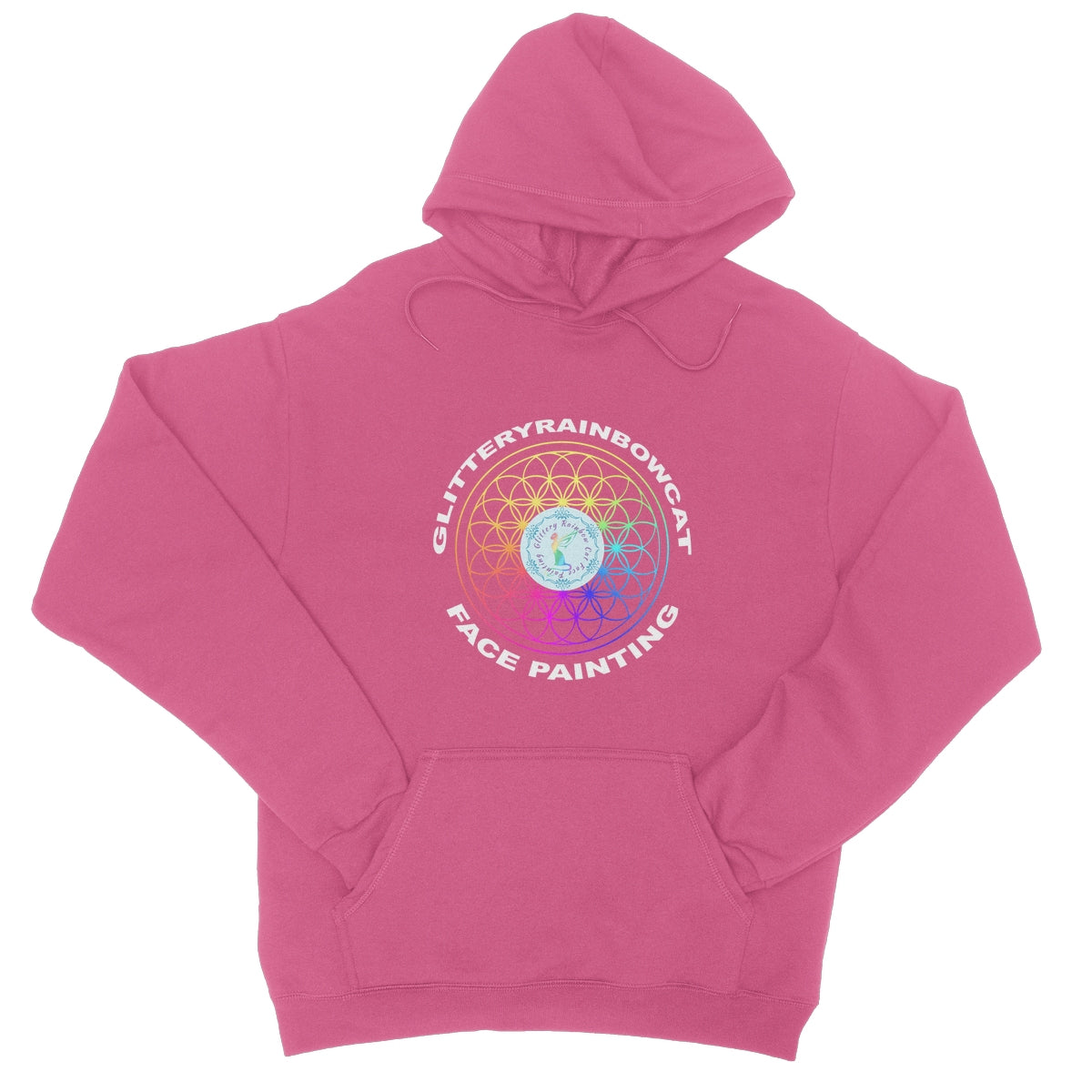 Glitteryrainbowcat Rainbow College Hoodie