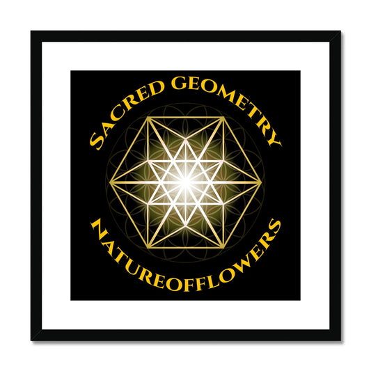 Sacred Geometry Natureofflowers Print Framed & Mounted Print