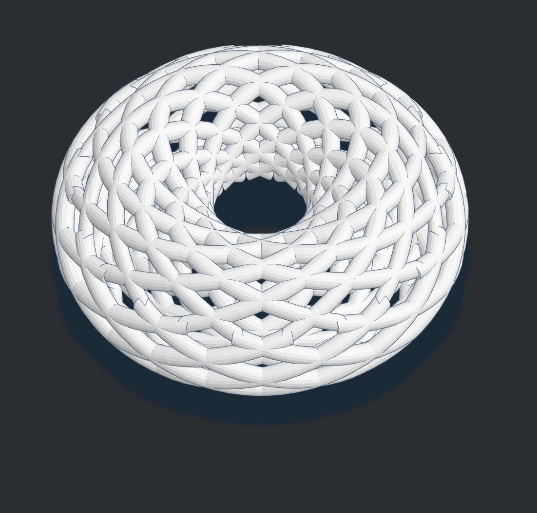 Double Rodin Coil Style Torus