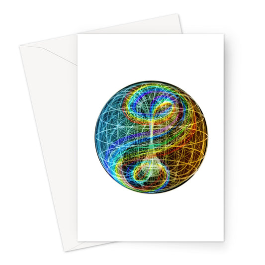 Torus Rainbow Flow Greeting Card