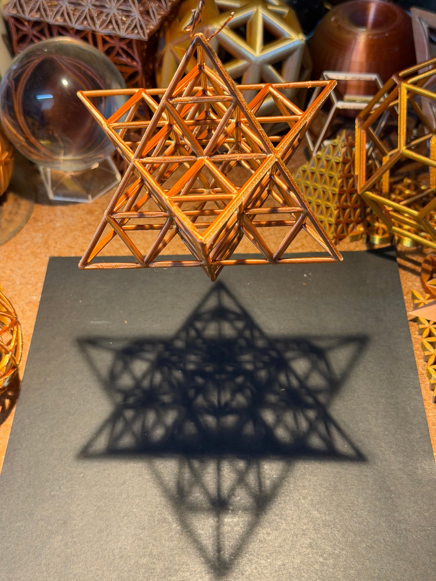 The Nested Merkaba | 3D Printed Geometric Sculpture - Nature of Flowers
