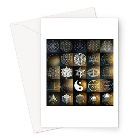 Sacred Geometry Unity Greeting Card