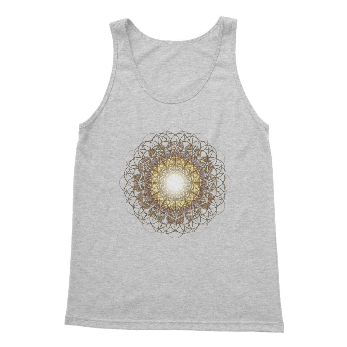 Double Fruit of Life Glow Softstyle Tank Top