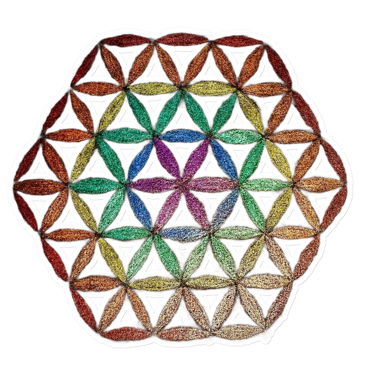 Flower of Life in Colour  Sticker