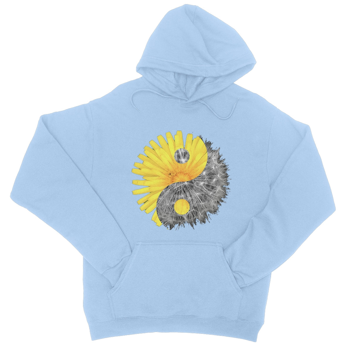 Dandelion Yin Yang  College Hoodie