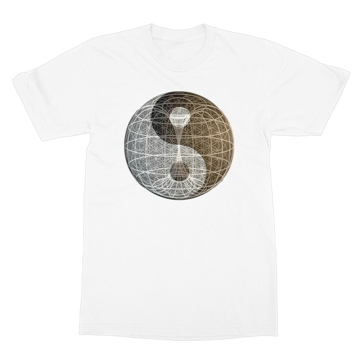 Yin Yang, Torus, Flower of Life, Unity Softstyle T-Shirt