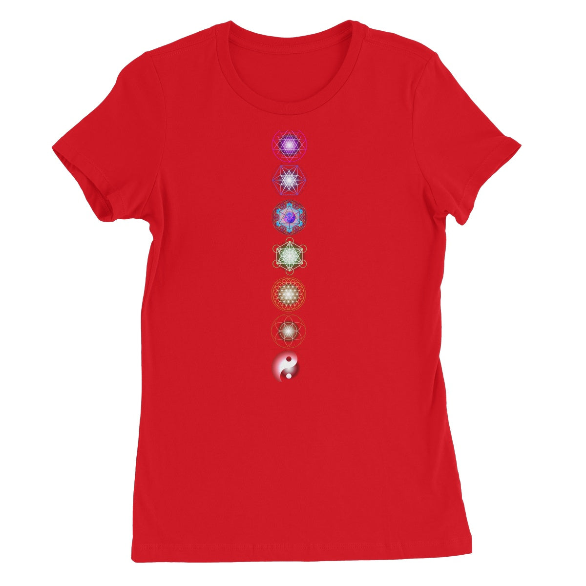 Sacred Geometry symbols Chakra Women's Favourite T-Shirt