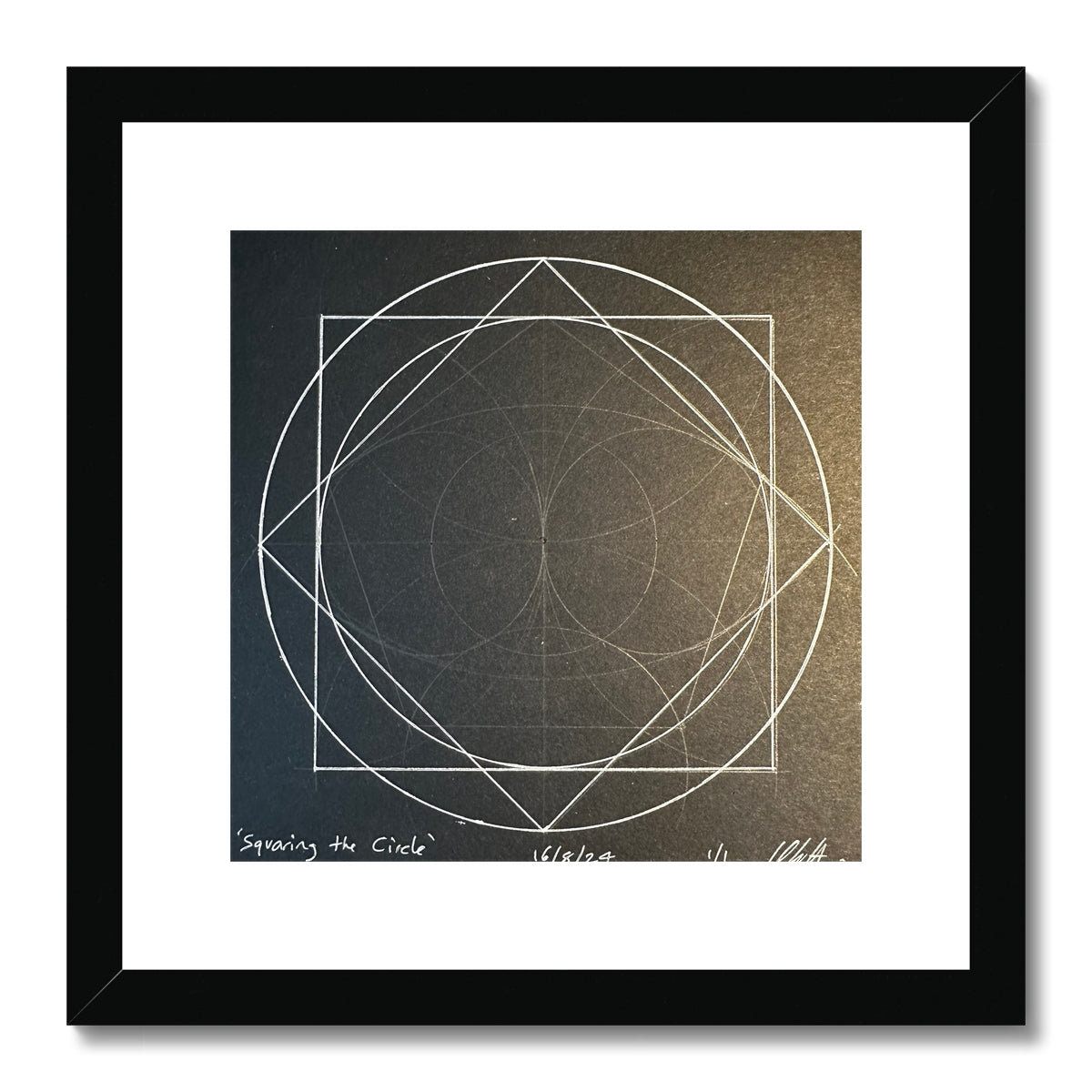 Squaring the Circle Framed & Mounted Print