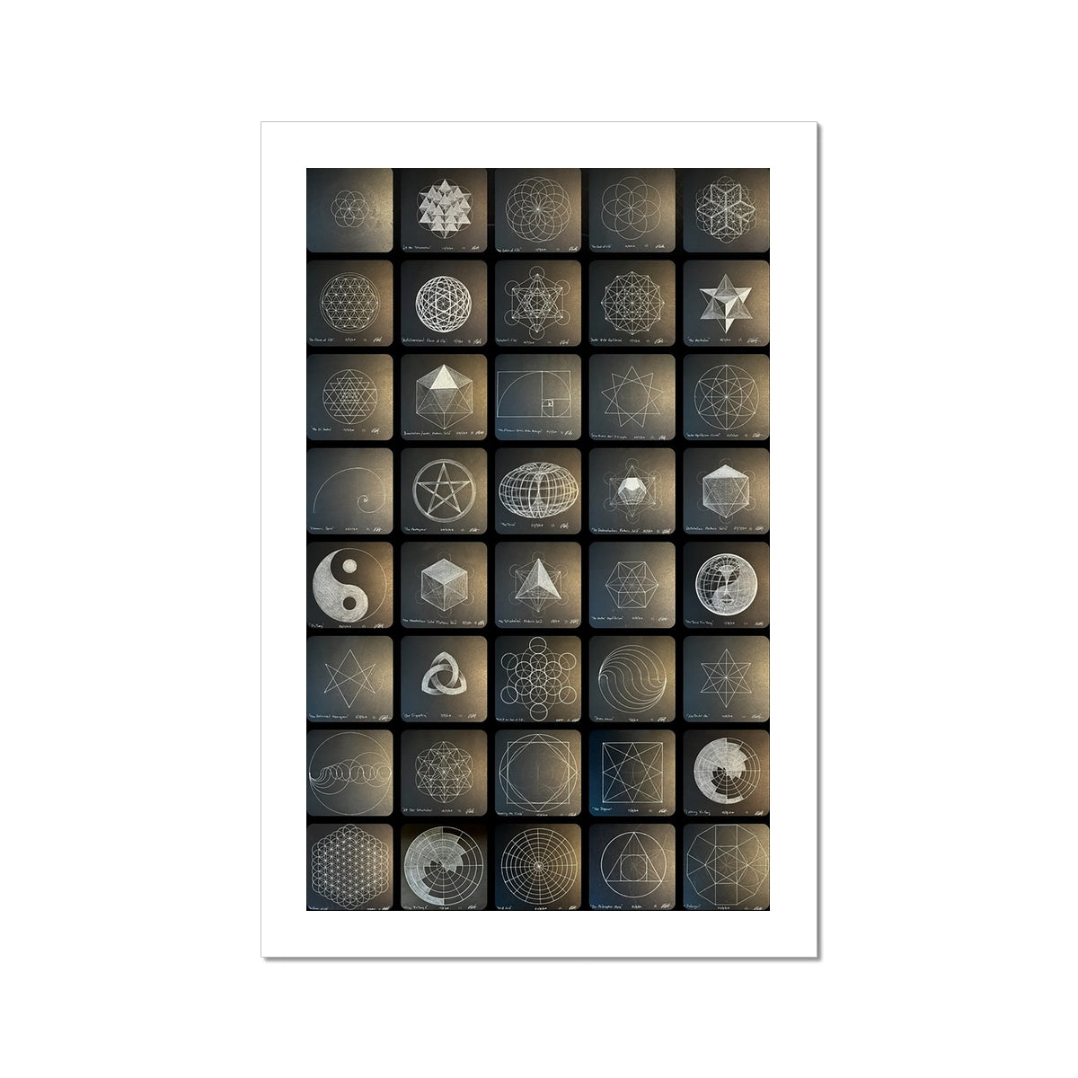 120 Sacred Geometry Artworks Part 1 C-Type Print