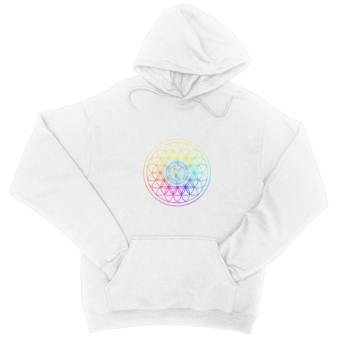 Glitteryrainbowcat Rainbow College Hoodie