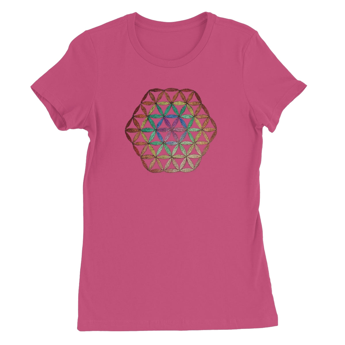 Flower of Life in Colour  Women's Favourite T-Shirt