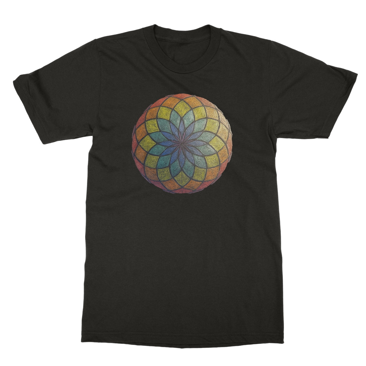 Lotus of Life in Colour Softstyle T-Shirt