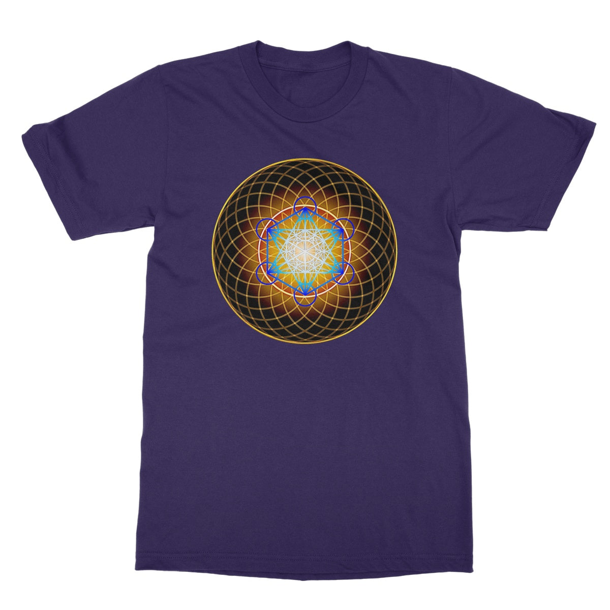 Metatron's Cube inside a New Flower of Life Softstyle T-Shirt