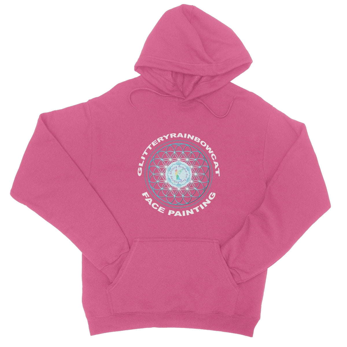 Glitteryrainbowcat College Hoodie