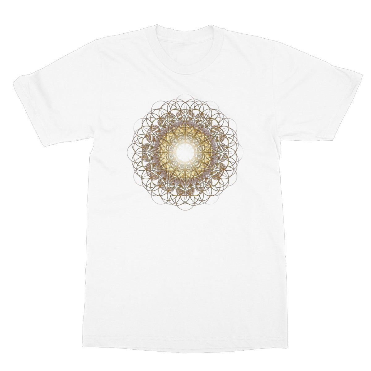 Double Fruit of Life Glow Softstyle T-Shirt