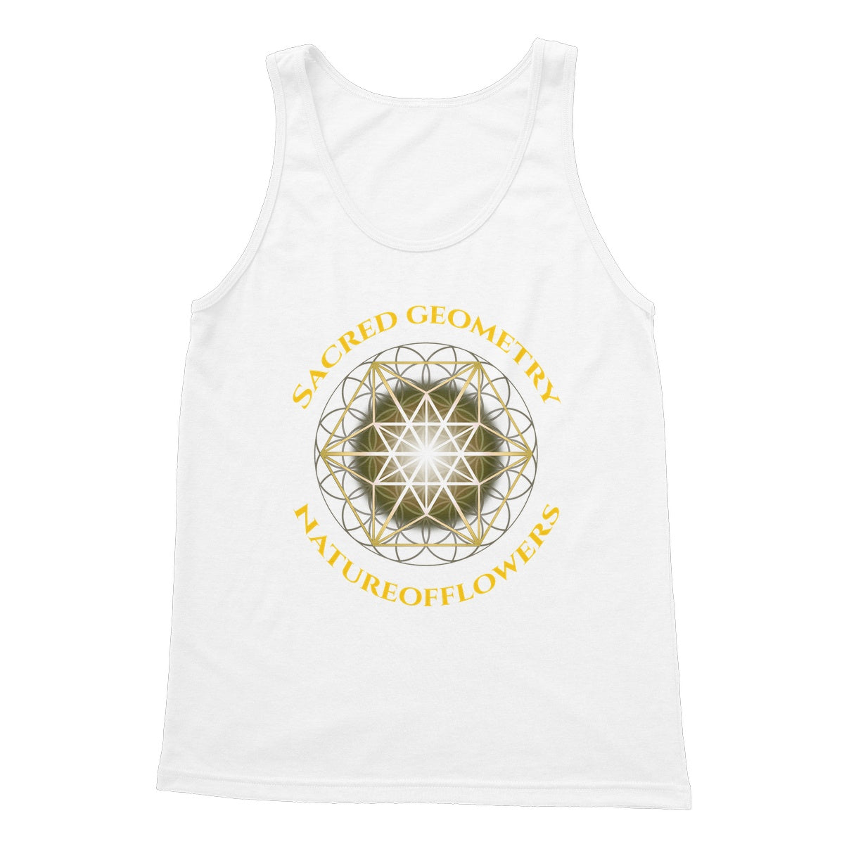 Sacred Geometry Natureofflowers Softstyle Tank Top