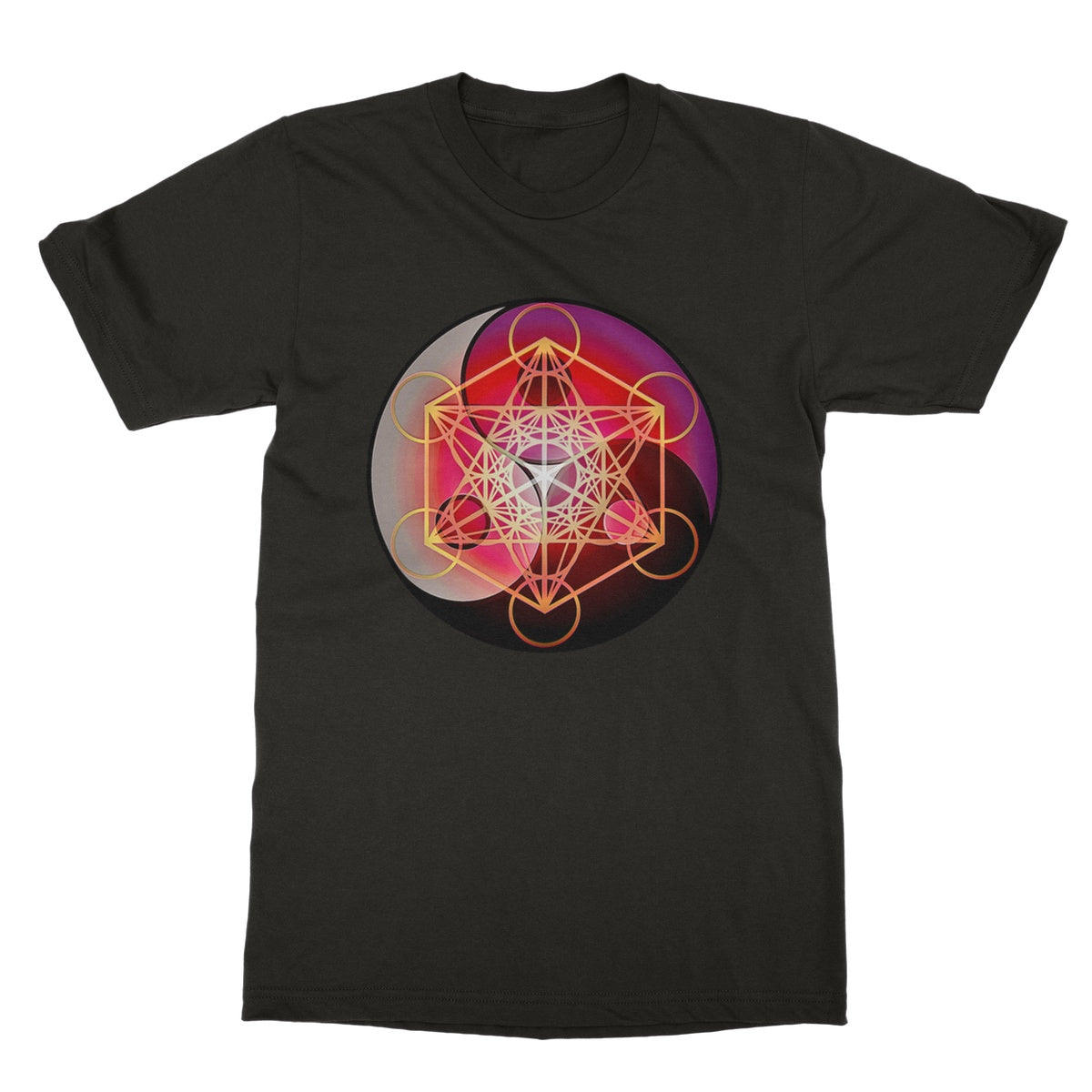 Metatron's Triple Yin Yang Softstyle T-Shirt