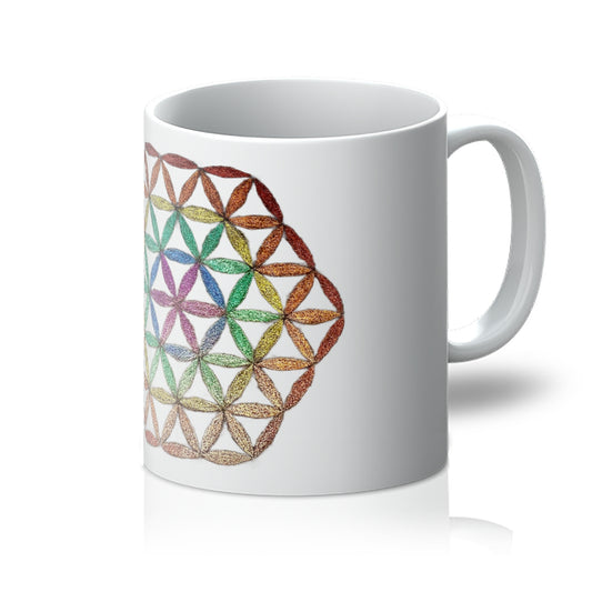 Flower of Life in Colour  Mug