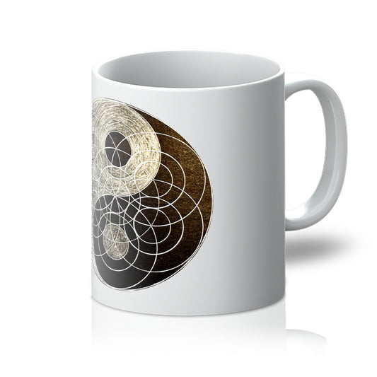 Yin Yang Golden Circle Mug