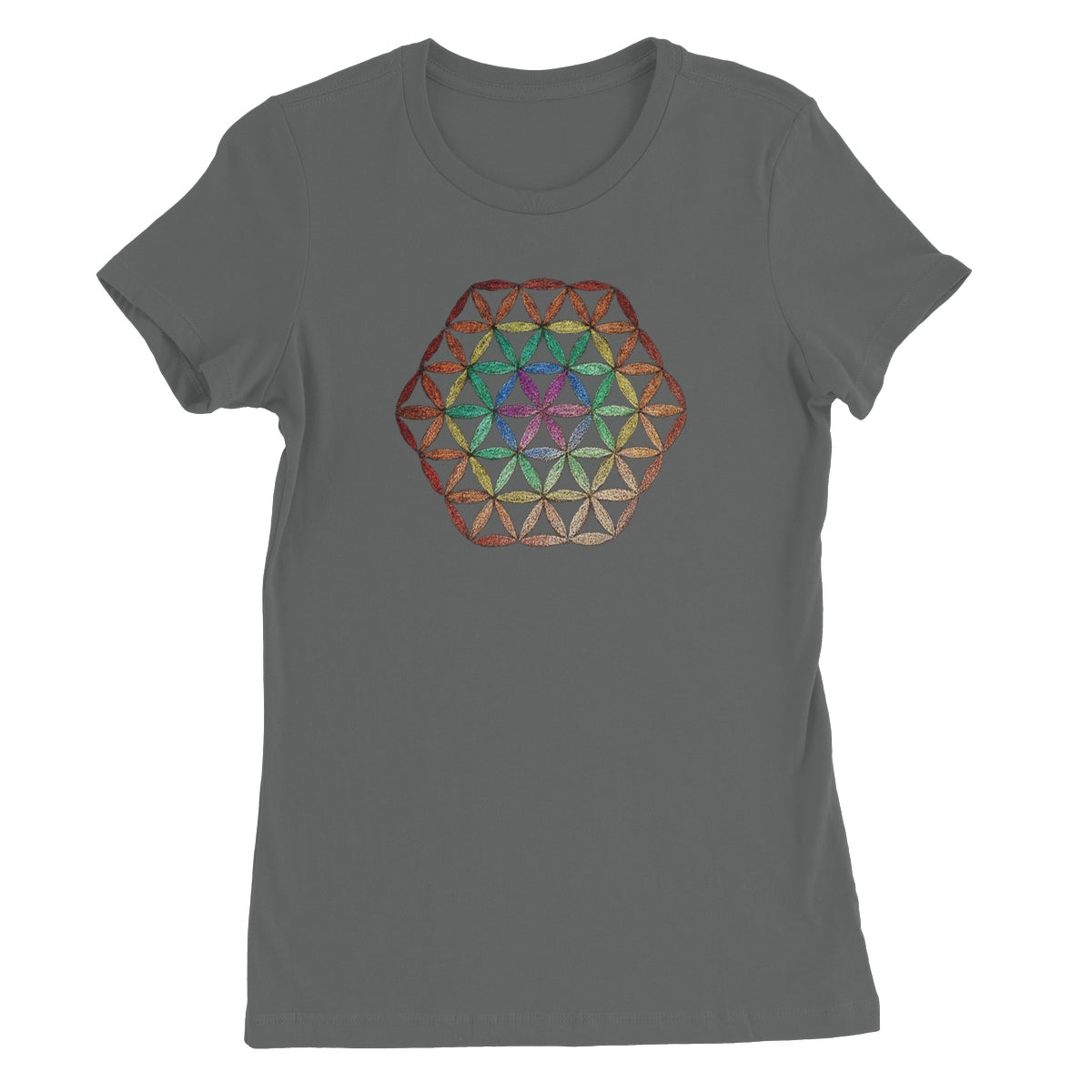 Flower of Life in Colour  Women's Favourite T-Shirt