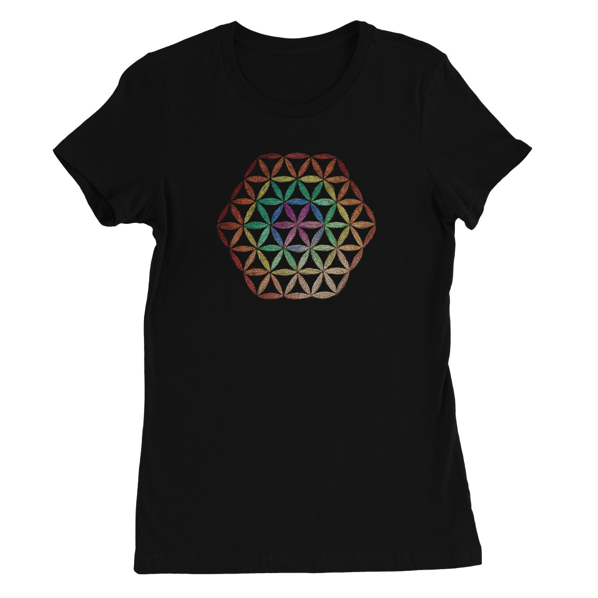 Flower of Life in Colour  Women's Favourite T-Shirt