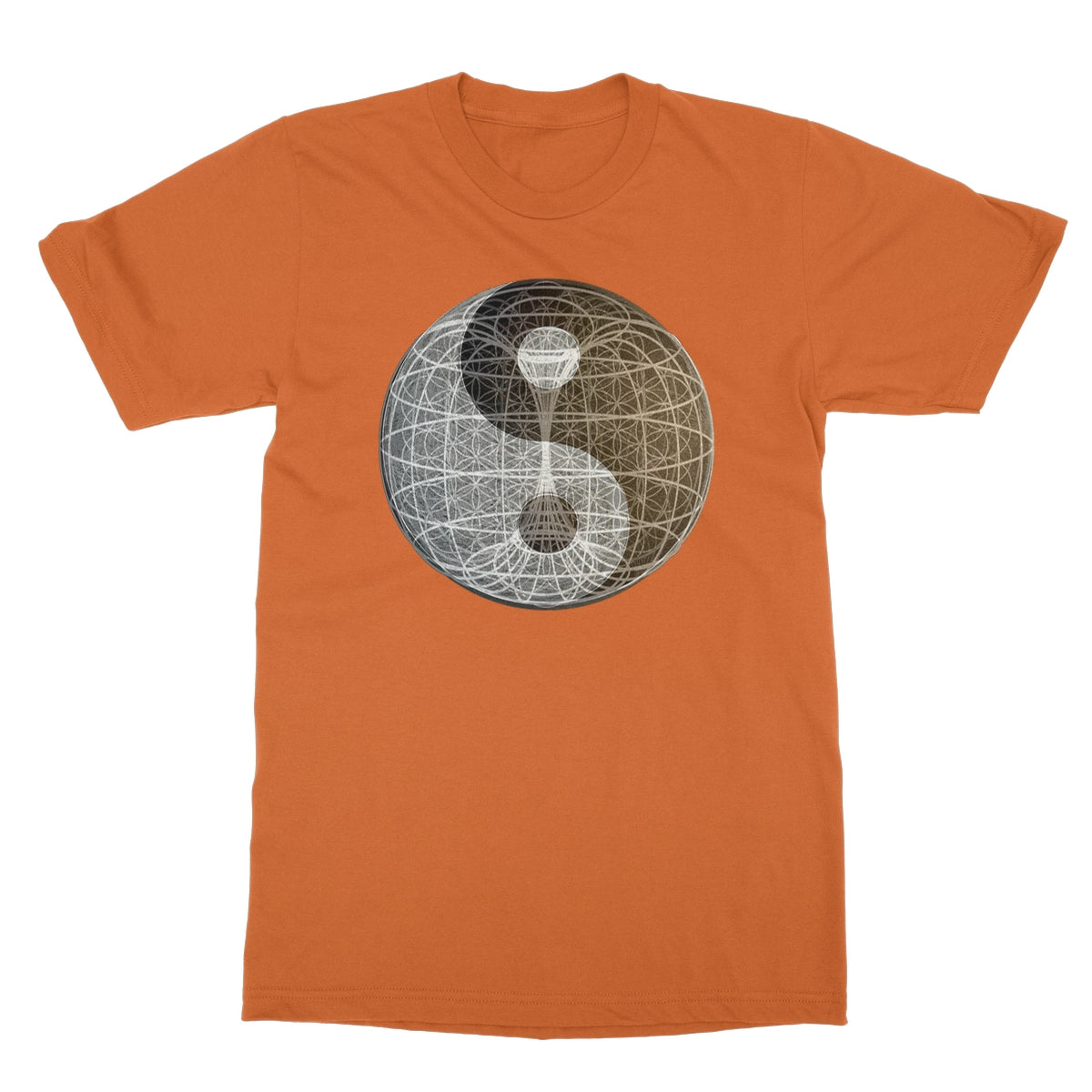 Yin Yang, Torus, Flower of Life, Unity Softstyle T-Shirt