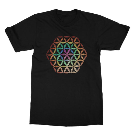 Flower of Life in Colour  Softstyle T-Shirt